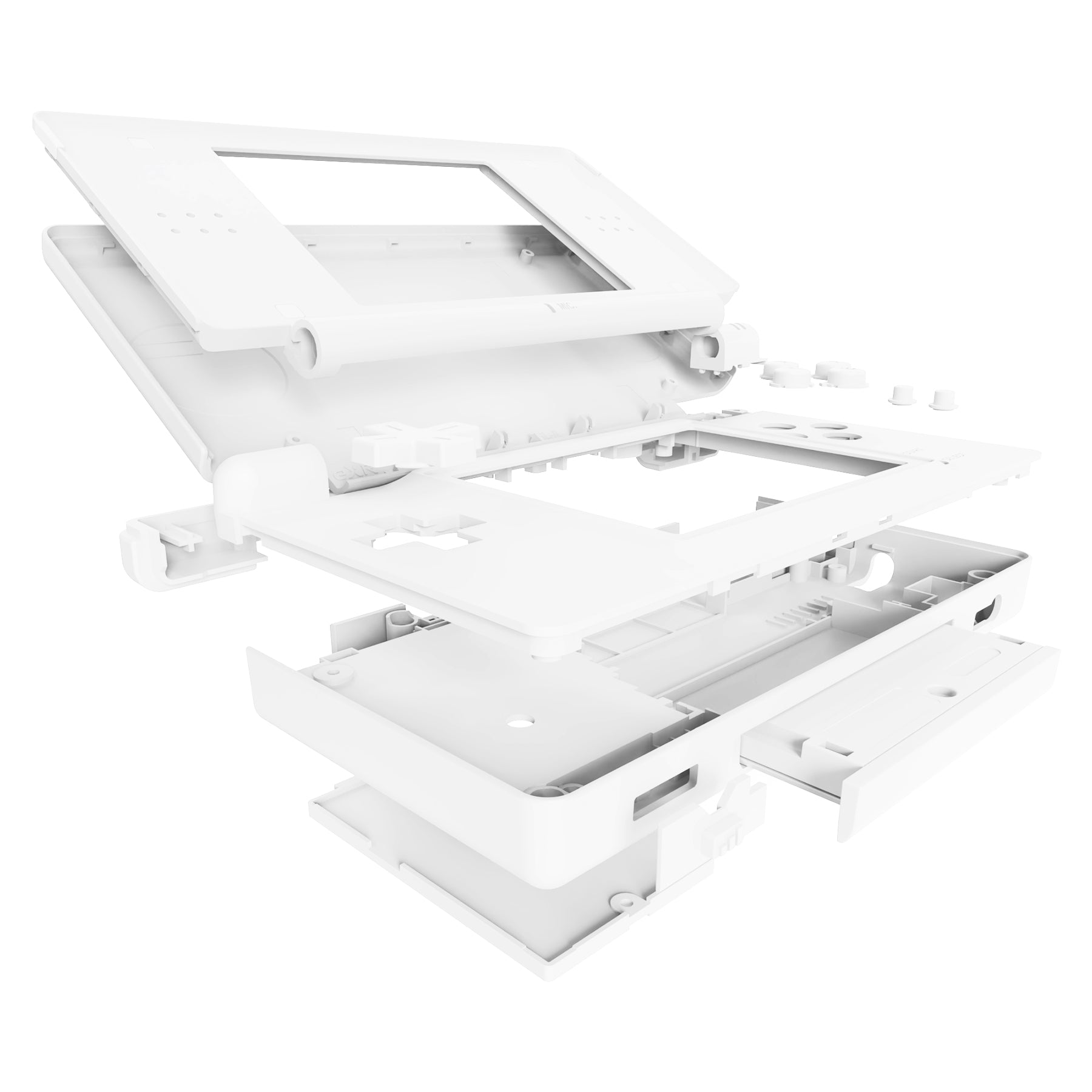eXtremeRate White Replacement Full Housing Shell & Buttons with