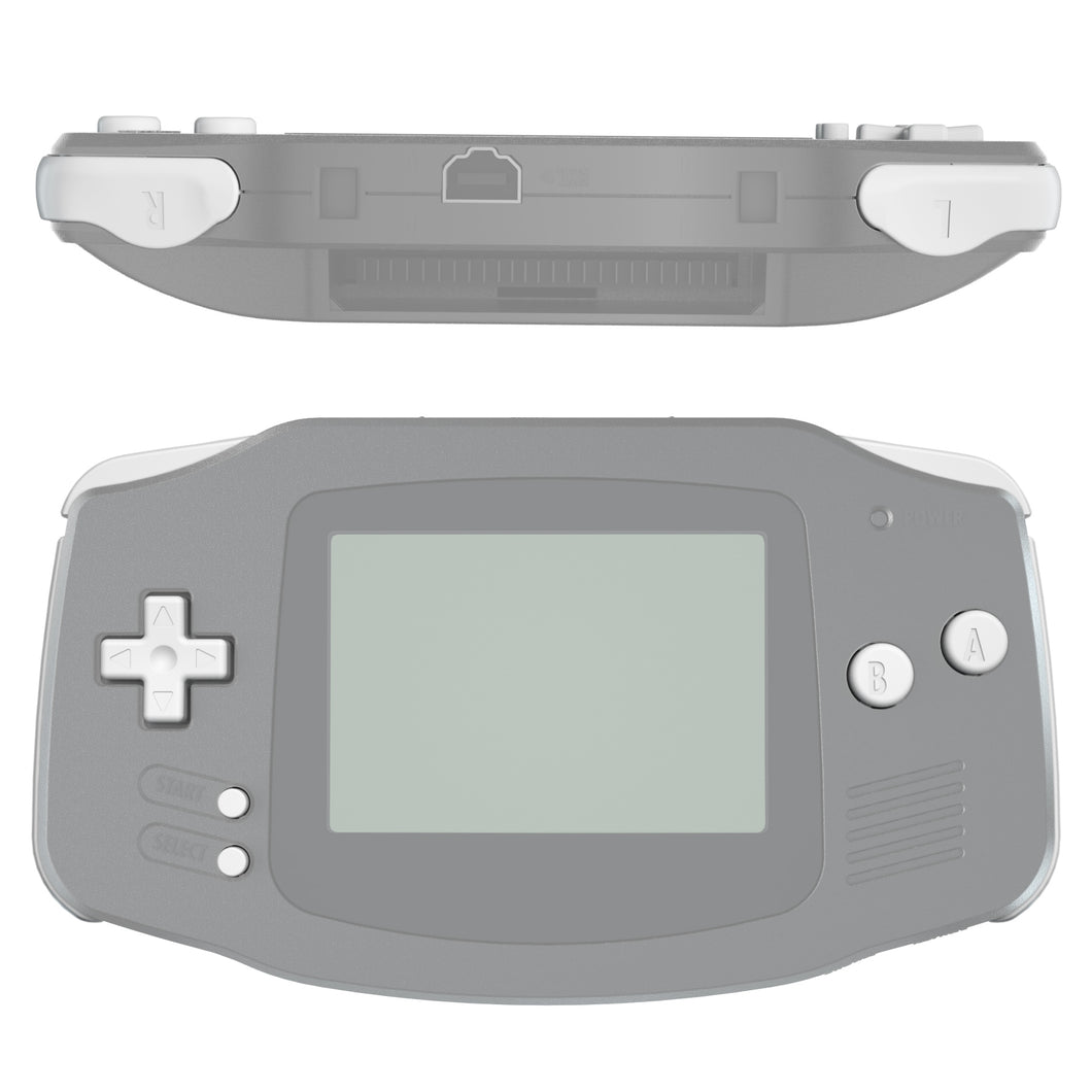 eXtremeRate White Replacement Full Set Buttons for Gameboy Advance GBA - KAG2008WS
