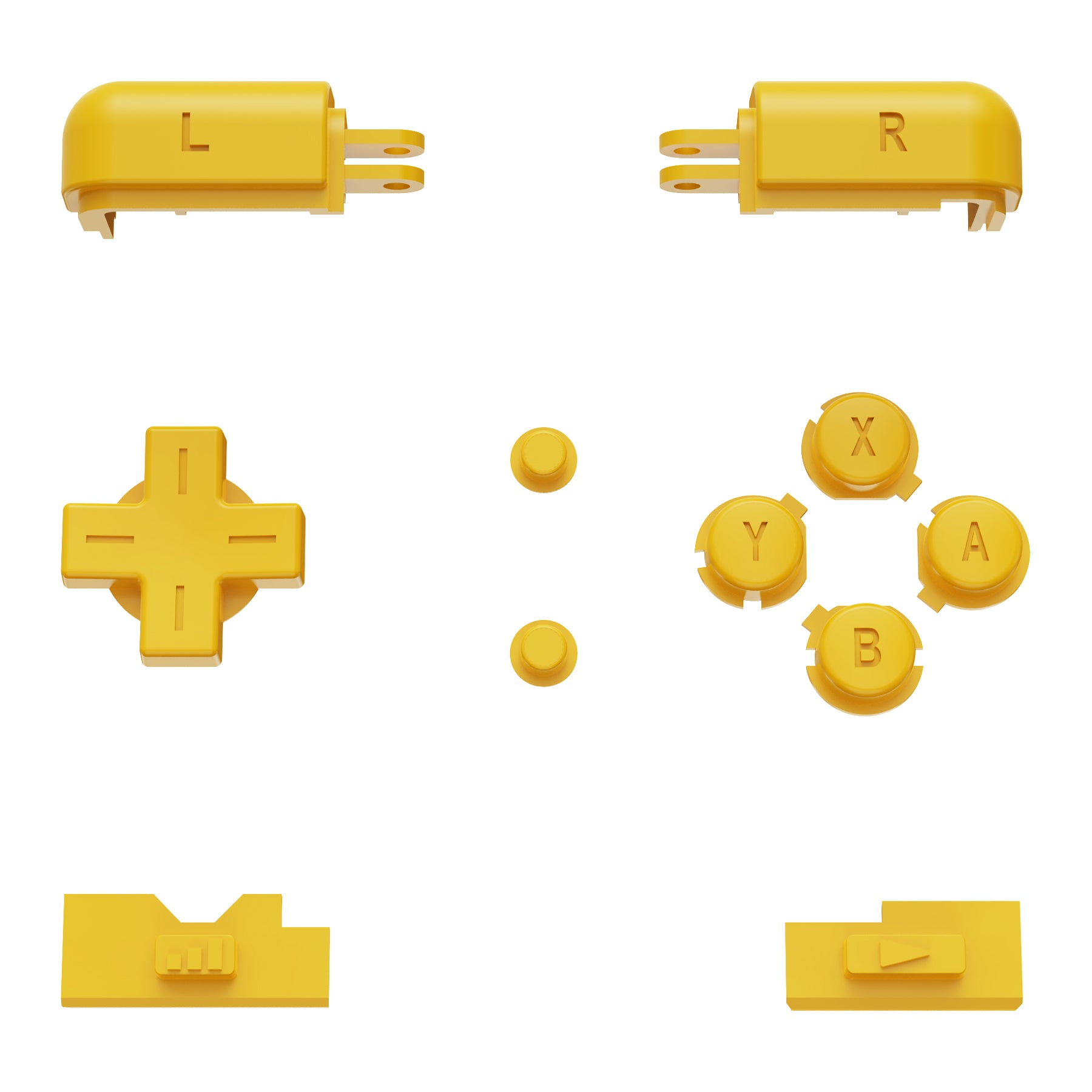 eXtremeRate Yellow Replacement Full Set Buttons for Nintendo DS