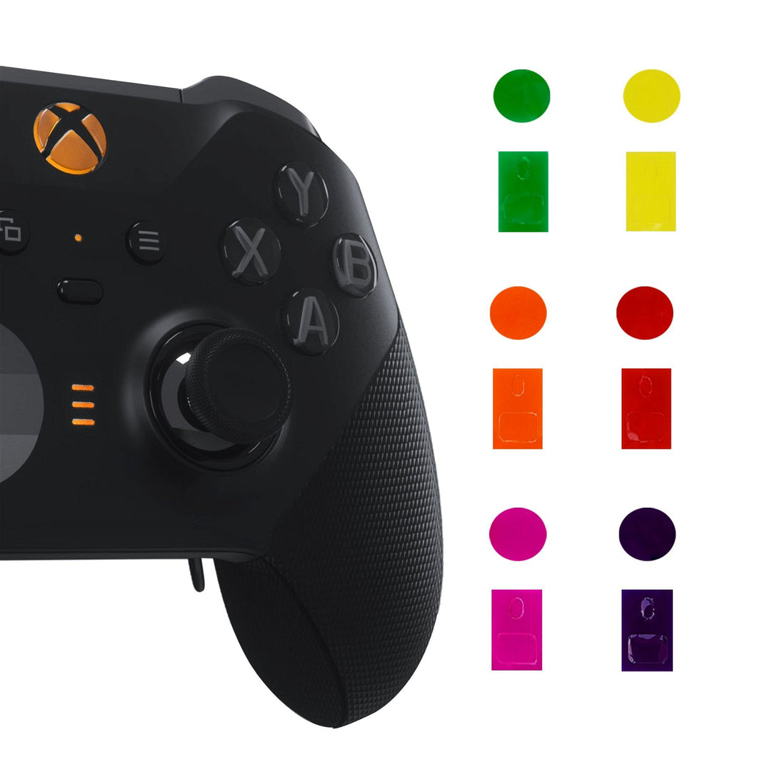 eXtremeRate 30 pcs in 6 colors Custom Home Guide Button LED Mod Stickers for Xbox One Elite Series 2 & Elite Series 2 Core Controller -MSXBM001 - Extremerate Wholesale