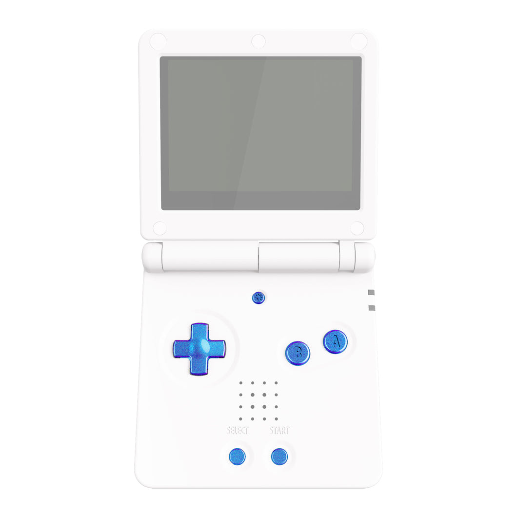 eXtremeRate Chameleon Purple Blue Custom Replacement Full Set Buttons for Gameboy Advance SP GBA SP Console - ASPJ201WS