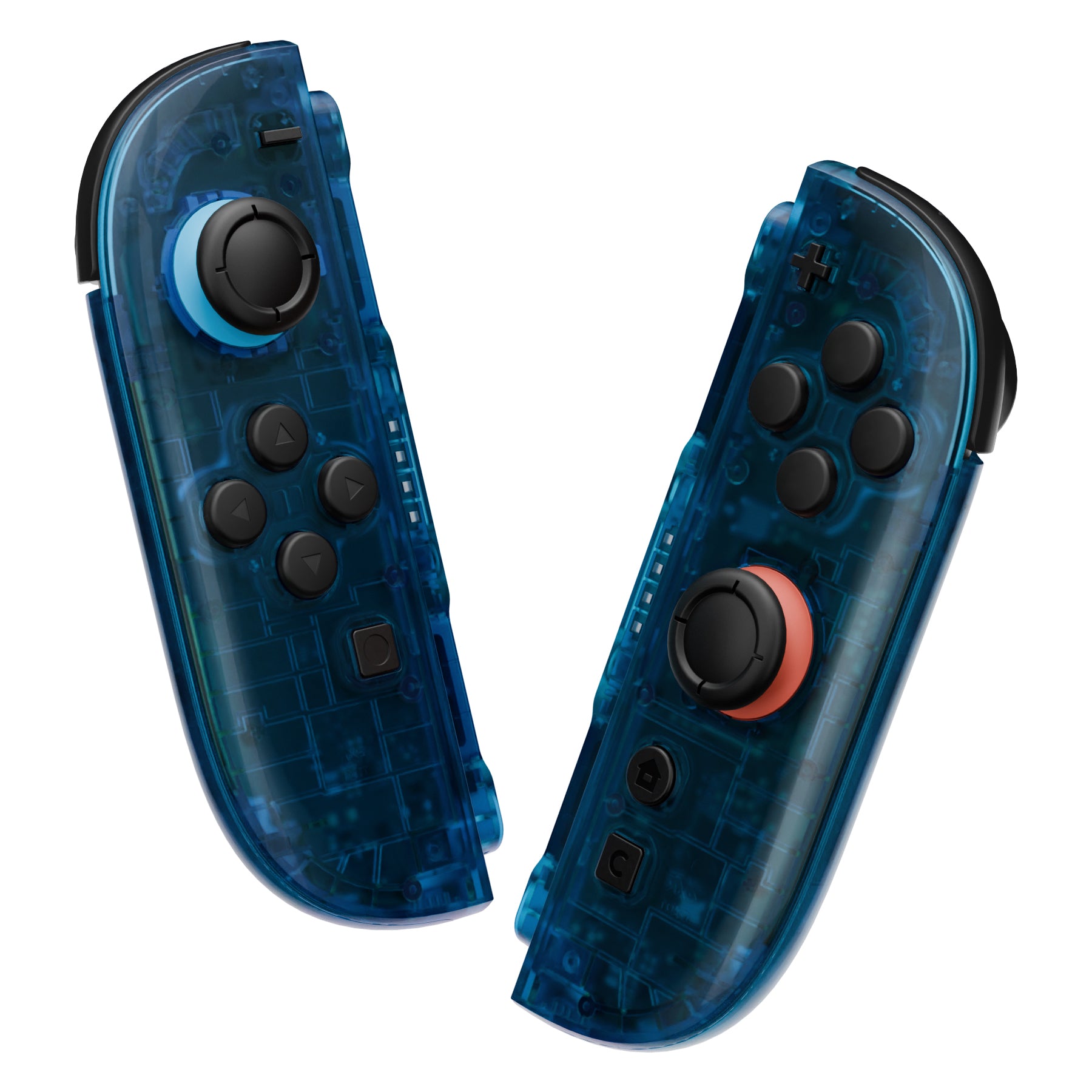 eXtremeRate Clear Blue DIY Replacement Joycon Shells for Nintendo
