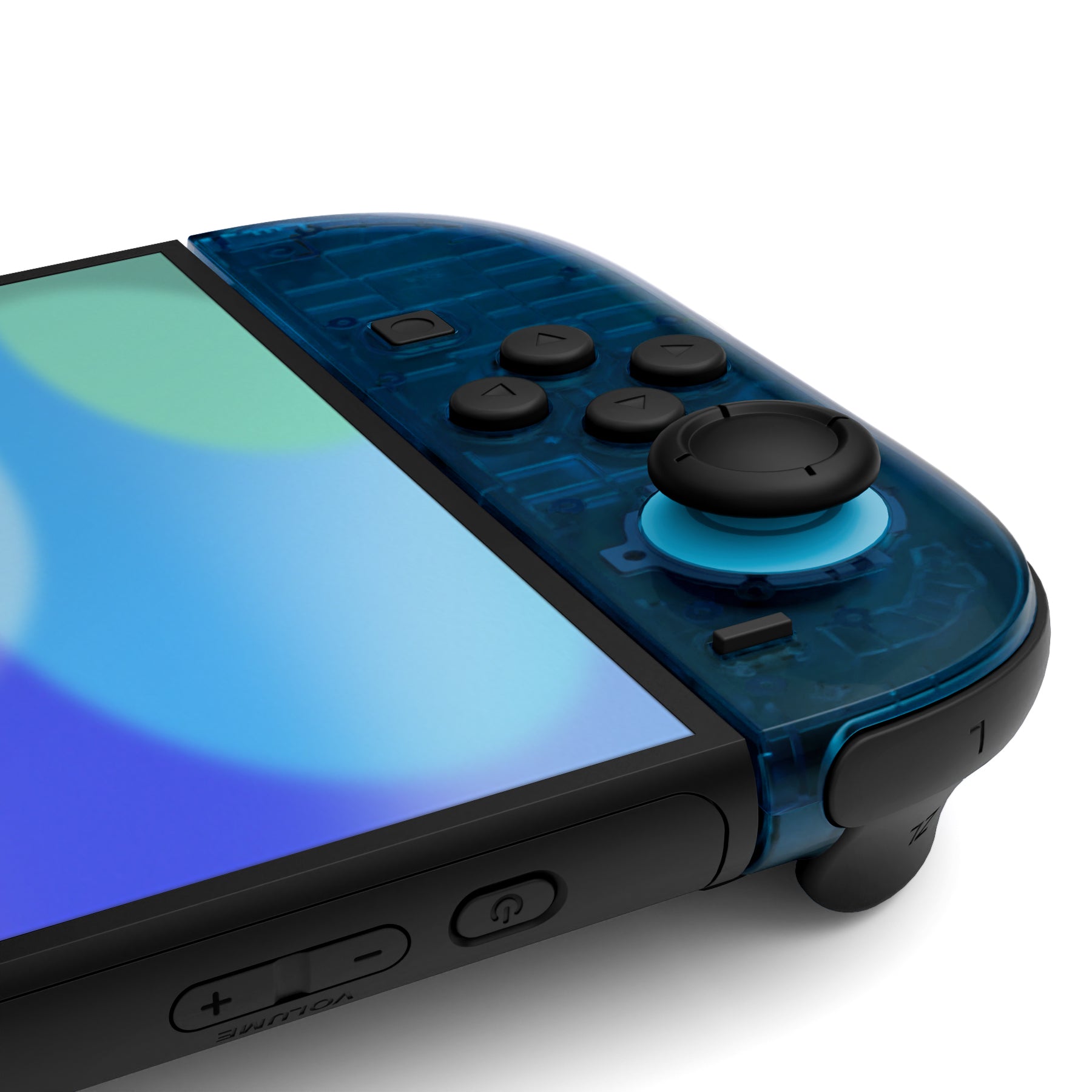 eXtremeRate Clear Blue DIY Replacement Joycon Shells for Nintendo