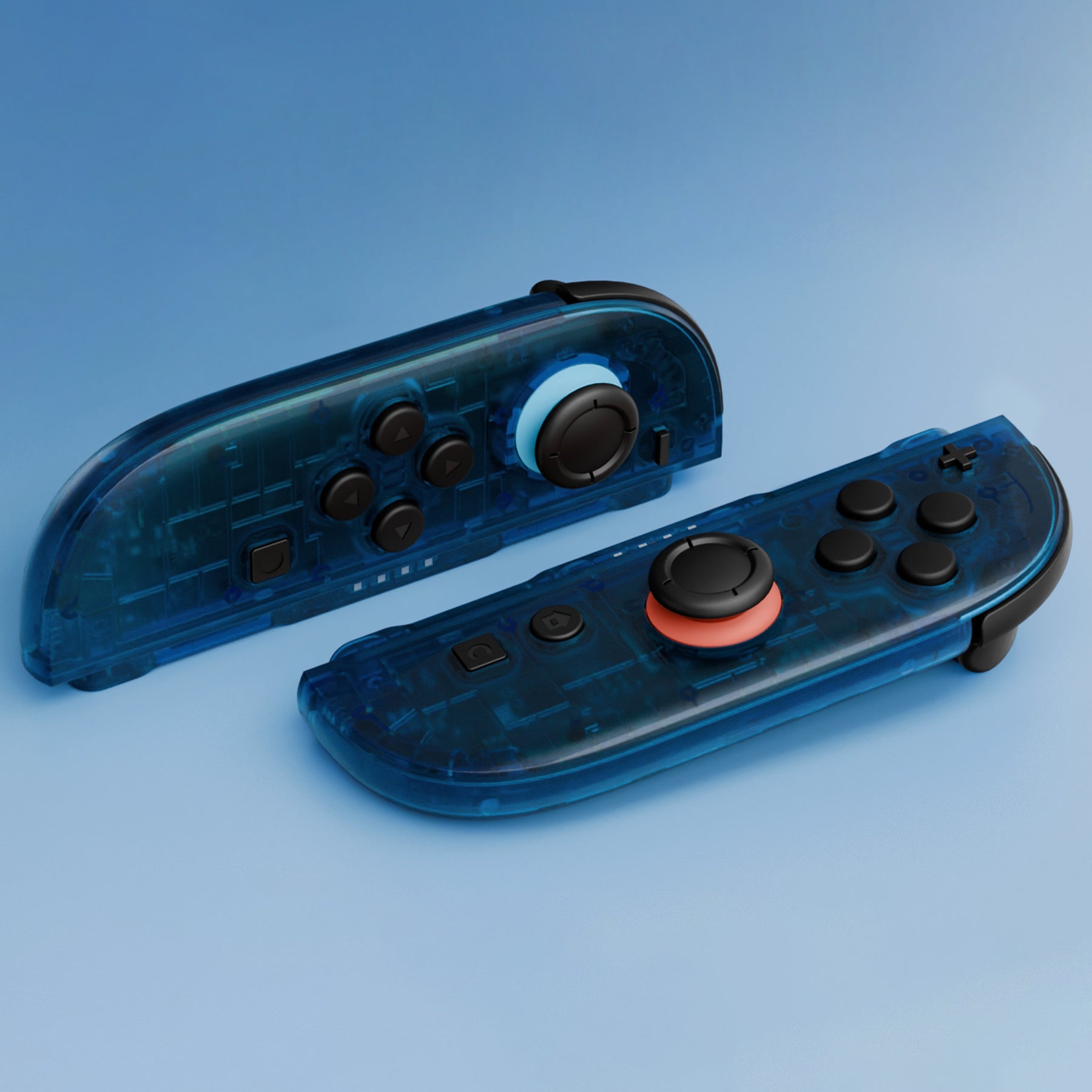 eXtremeRate Clear Blue DIY Replacement Joycon Shells for Nintendo
