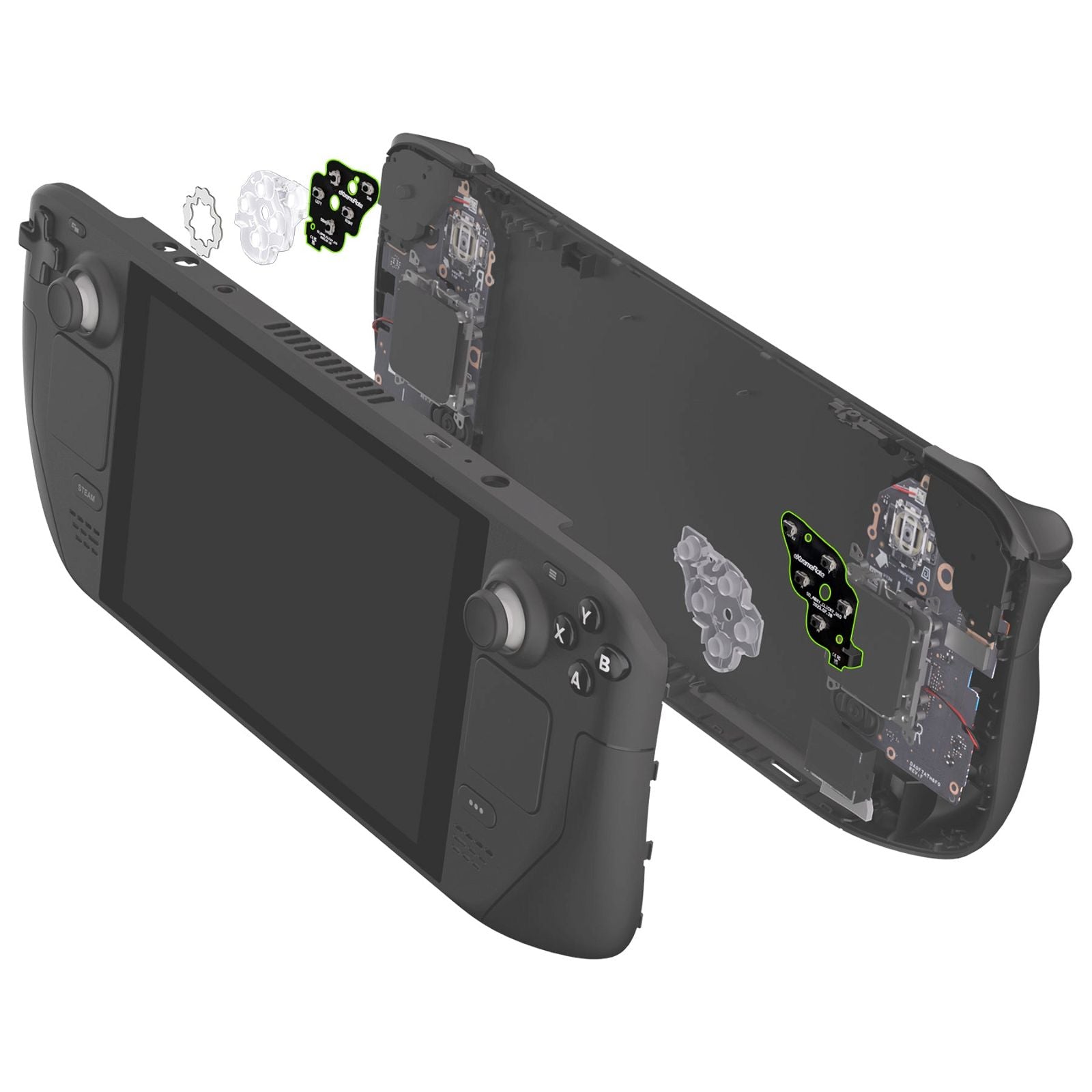 最終値下げ　LFEGT40 ×DECK2×SBS KITセットBLACK eXtremeRate Face Clicky Kit For Steam Deck LCD - NYESD001
