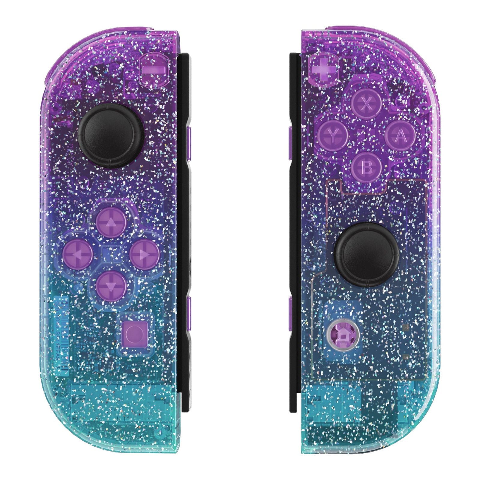 eXtremeRate Glitter Gradient Translucent Bluebell & Blue Replacement ...