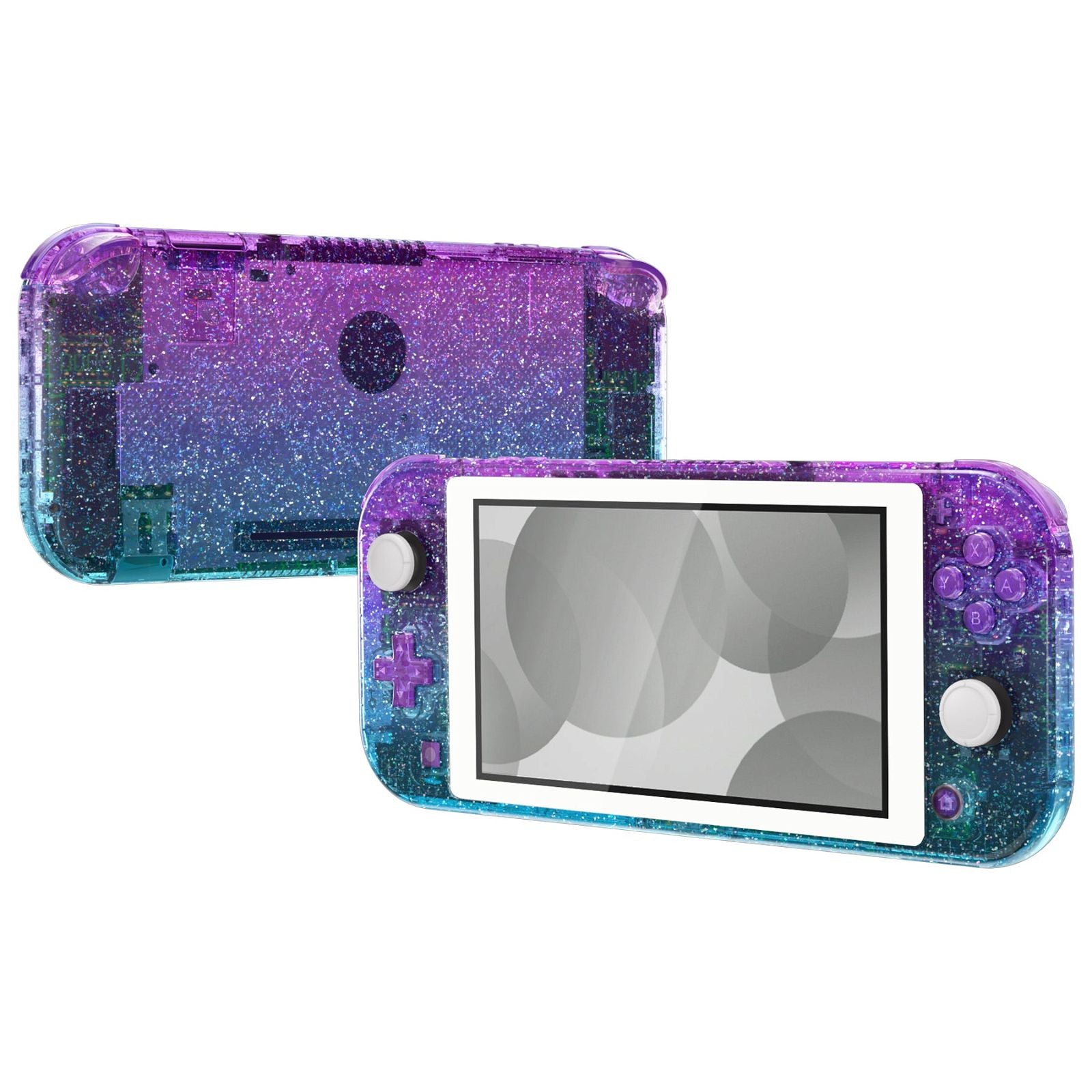 eXtremeRate Glitter Gradient Translucent Bluebell & Blue