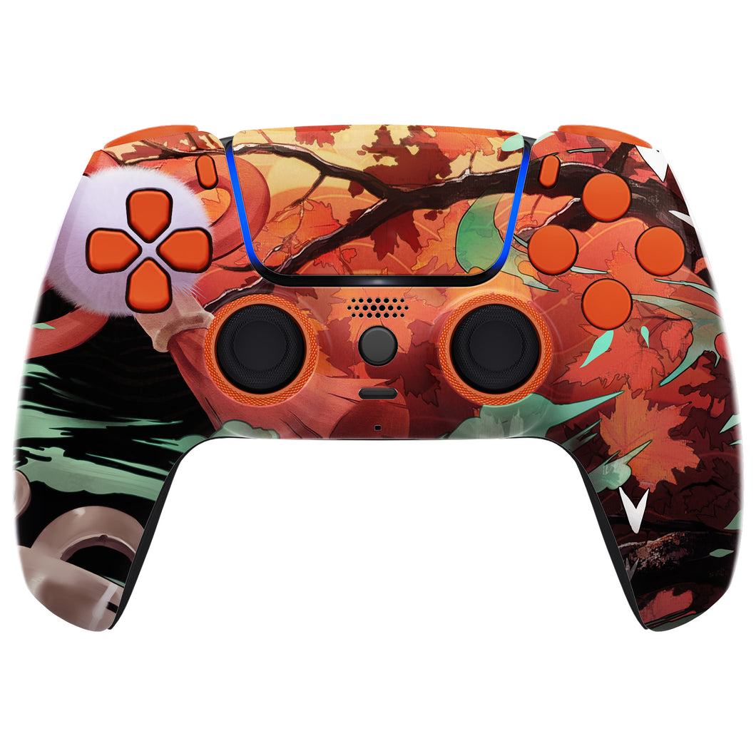 LUNA Redesigned Maple Impact Replacement Full Set Shells with Buttons For PS5 Controller BDM-030/040/050 - KQXPFR002WS