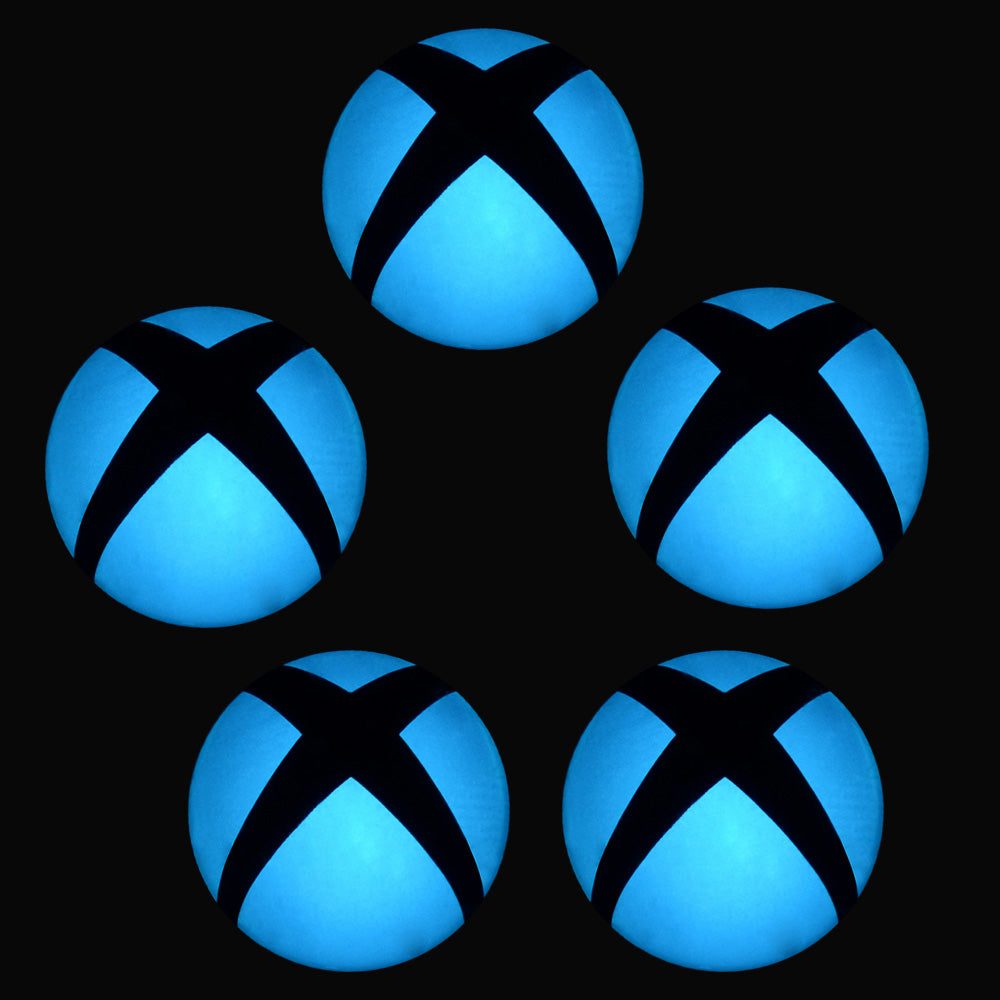 5 PCS LED Color Change Sticker Decal for Xbox One Console Power Button Light Blue-GX00093