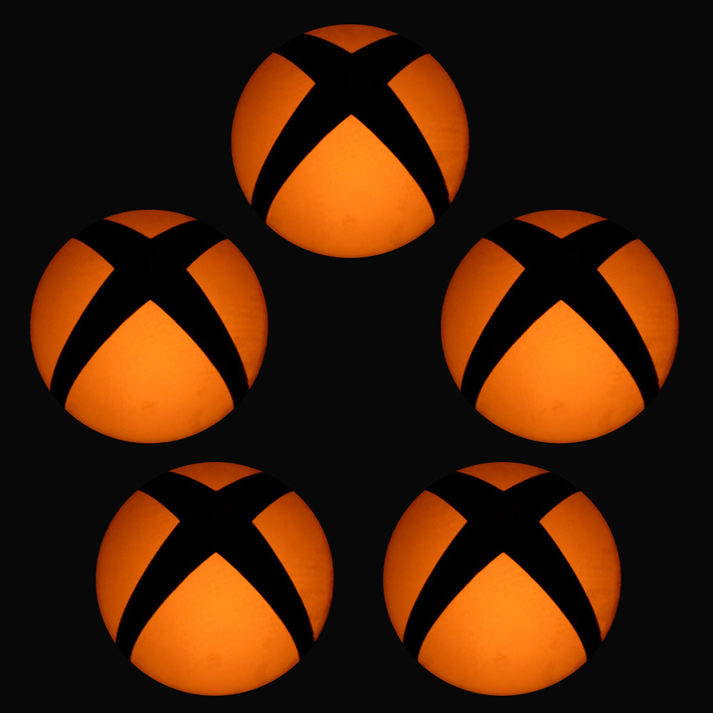 5 PCS LED Color Change Sticker Decal for Xbox One Console Power Button Orange-GX00087