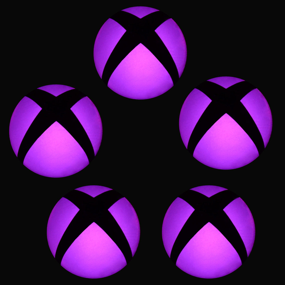 5 PCS LED Color Change Sticker Decal for Xbox One Console Power Button Pink-GX00094
