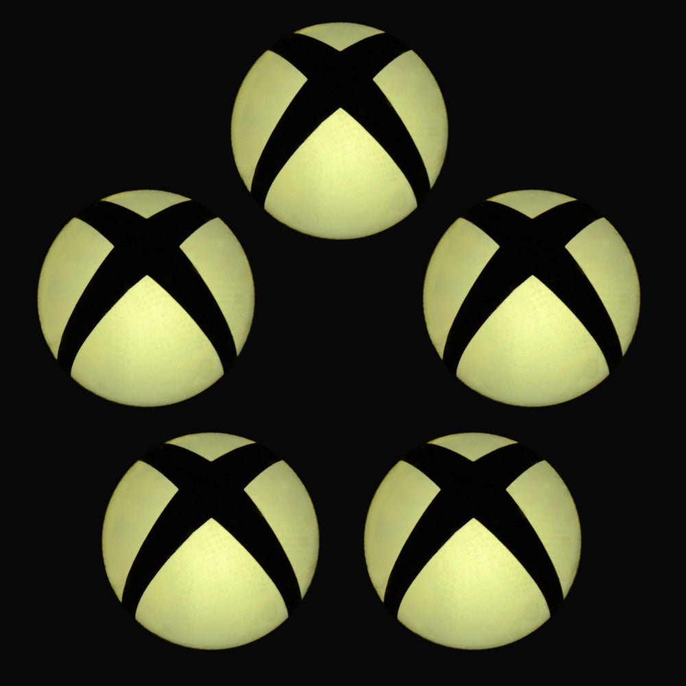 5 PCS LED Color Change Sticker Decal for Xbox One Console Power Button Yellow-GX00089