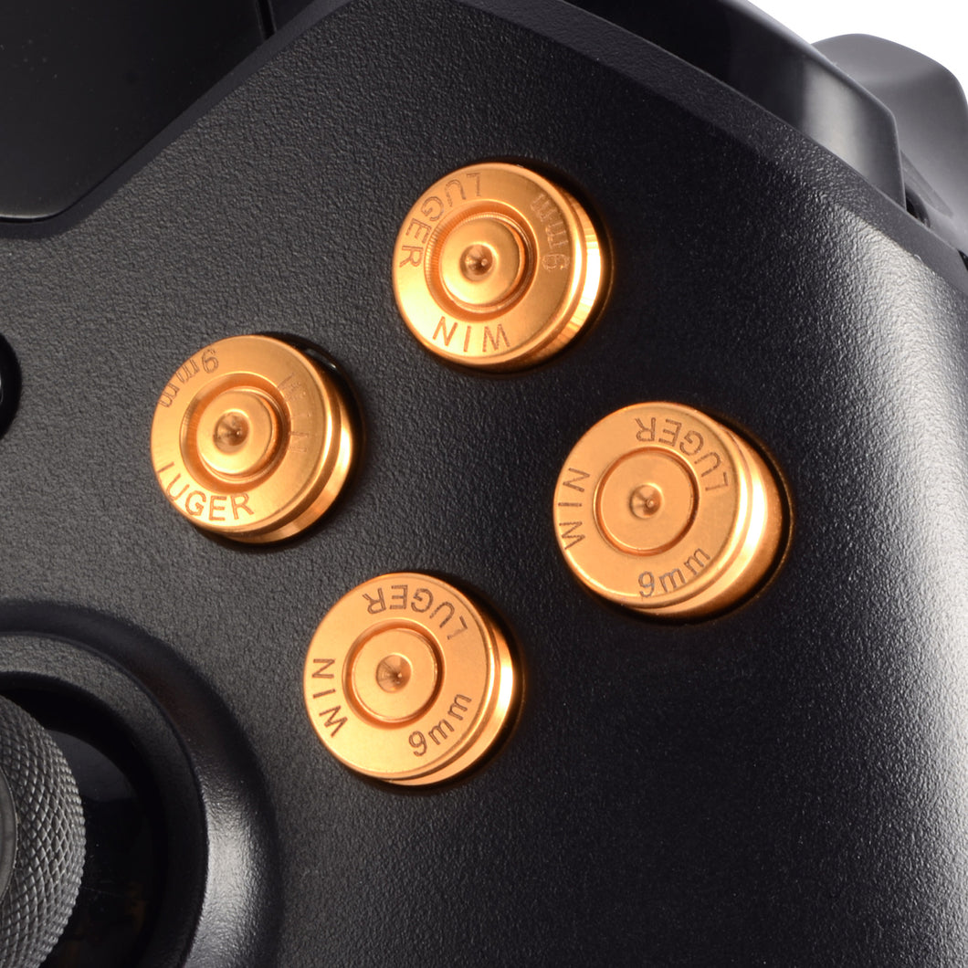 Aluminum Gold Bullet ABXY Buttons For XBOX One Controller-XOJ2005