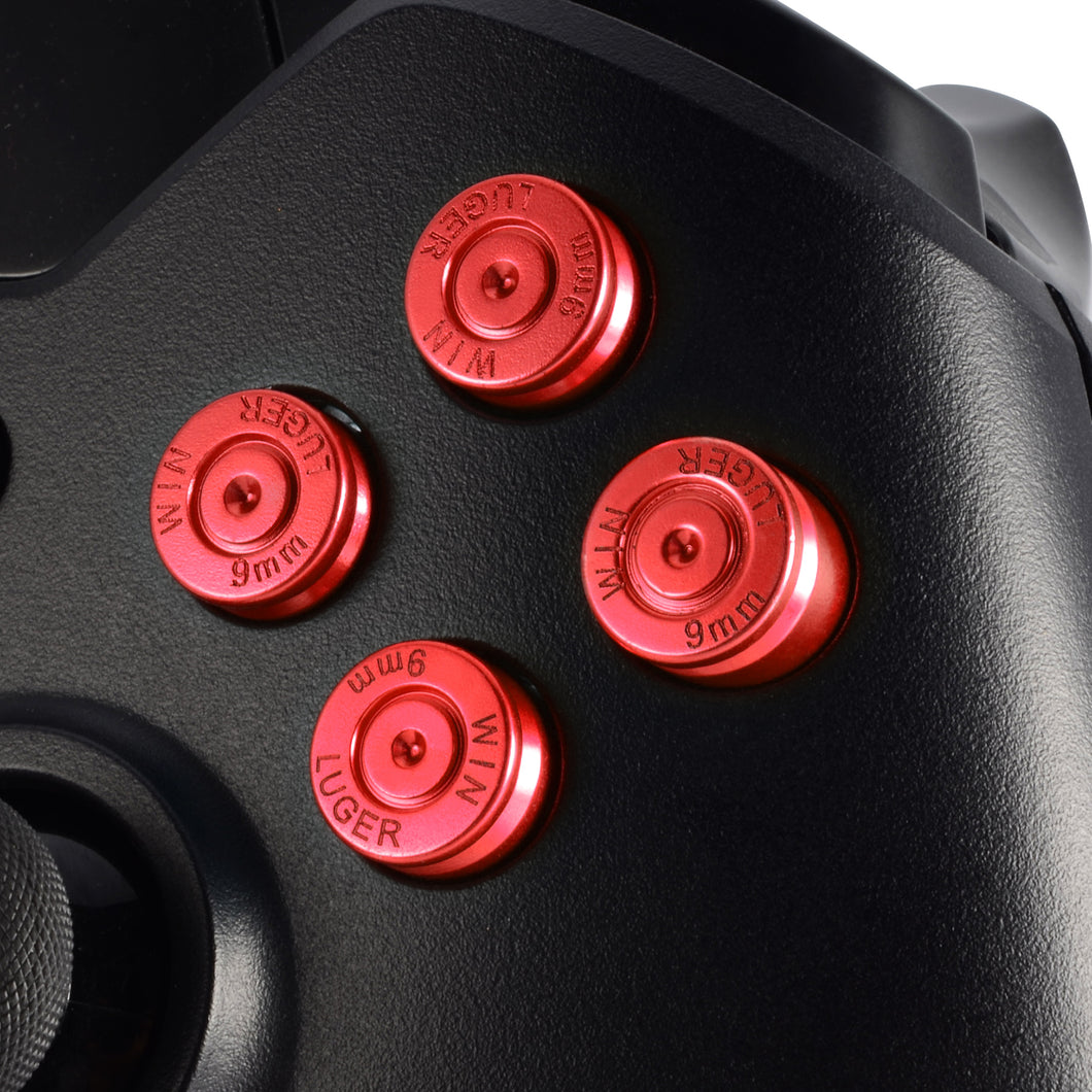 Aluminum Red Bullet ABXY Buttons For XBOX One Controller-XOJ2008