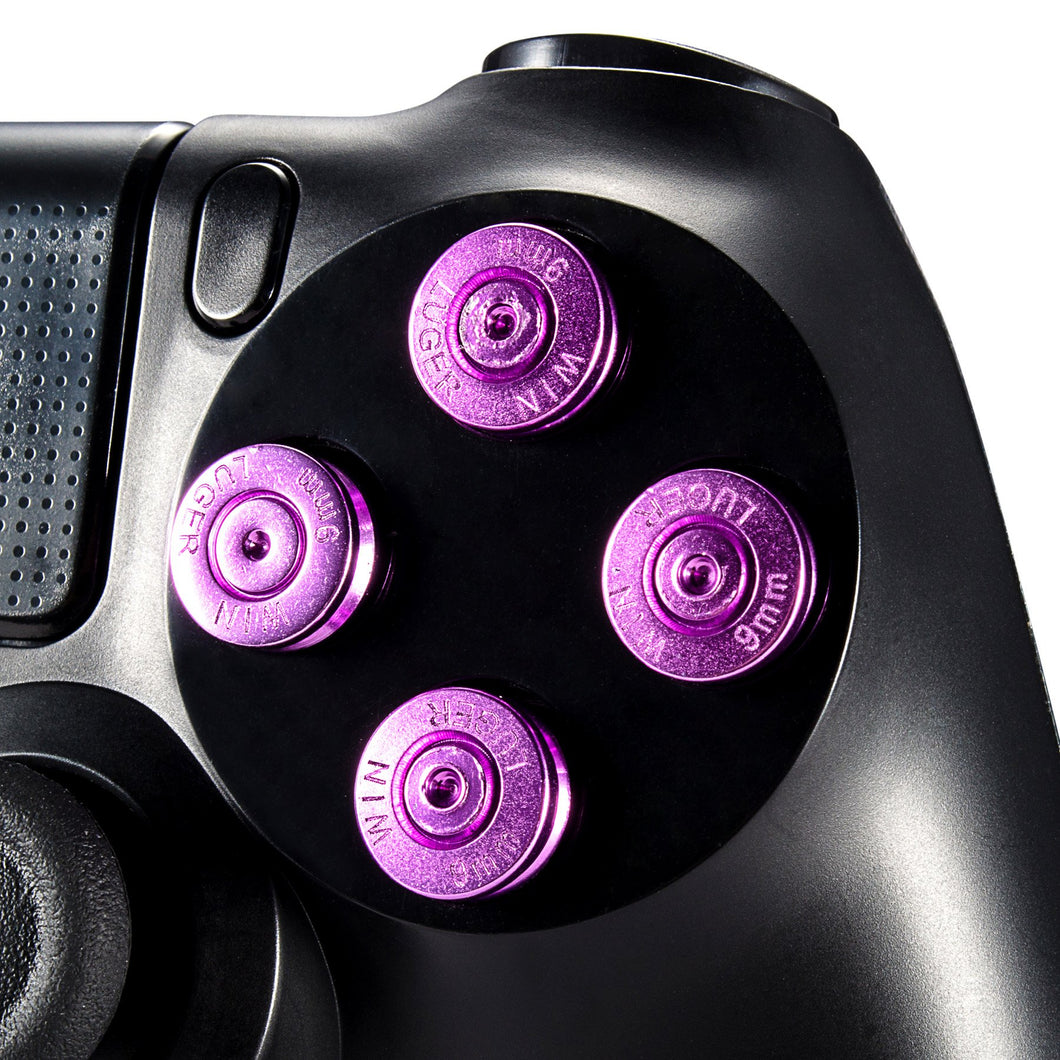 Aluminum Purple Bullet Buttons Compatible With PS3/PS4 Controller-P3J0210