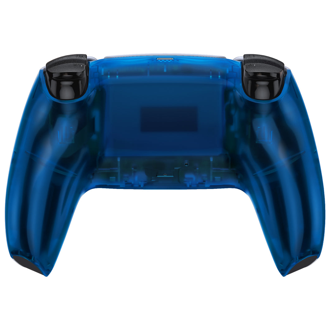 Clear Blue Back Shell Compatible With PS5 Controller-DPFM5004WS