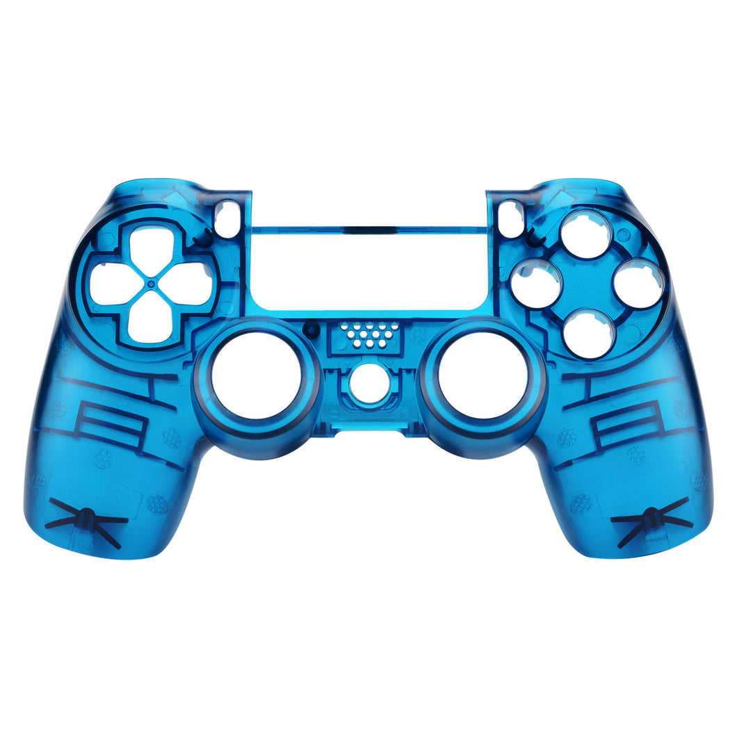 Clear Blue Front Shell Compatible With PS4 Gen2 Controller-SP4FM05WS