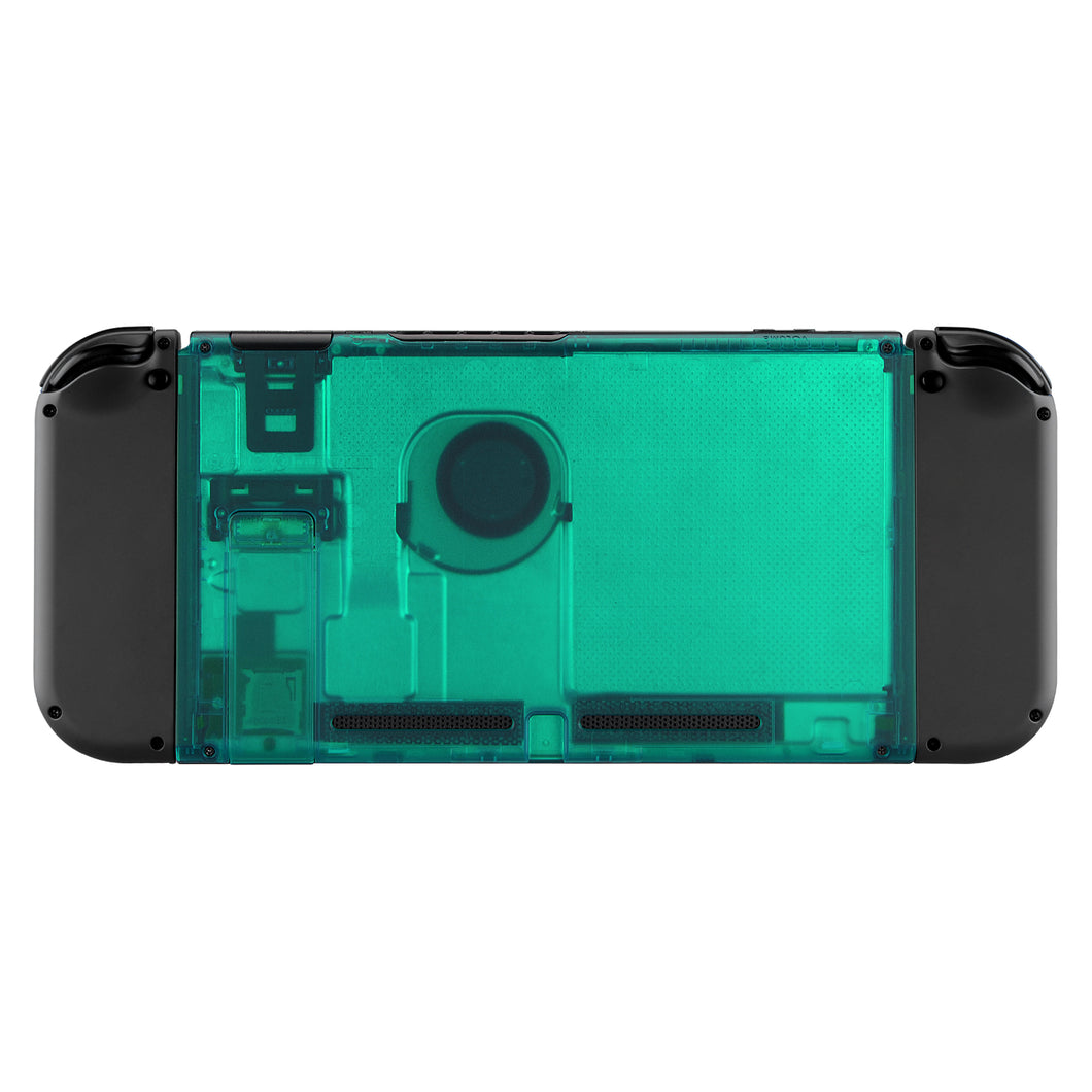 Clear Emerald Green Backplate With Kickstand For NS Console-ZM508WS
