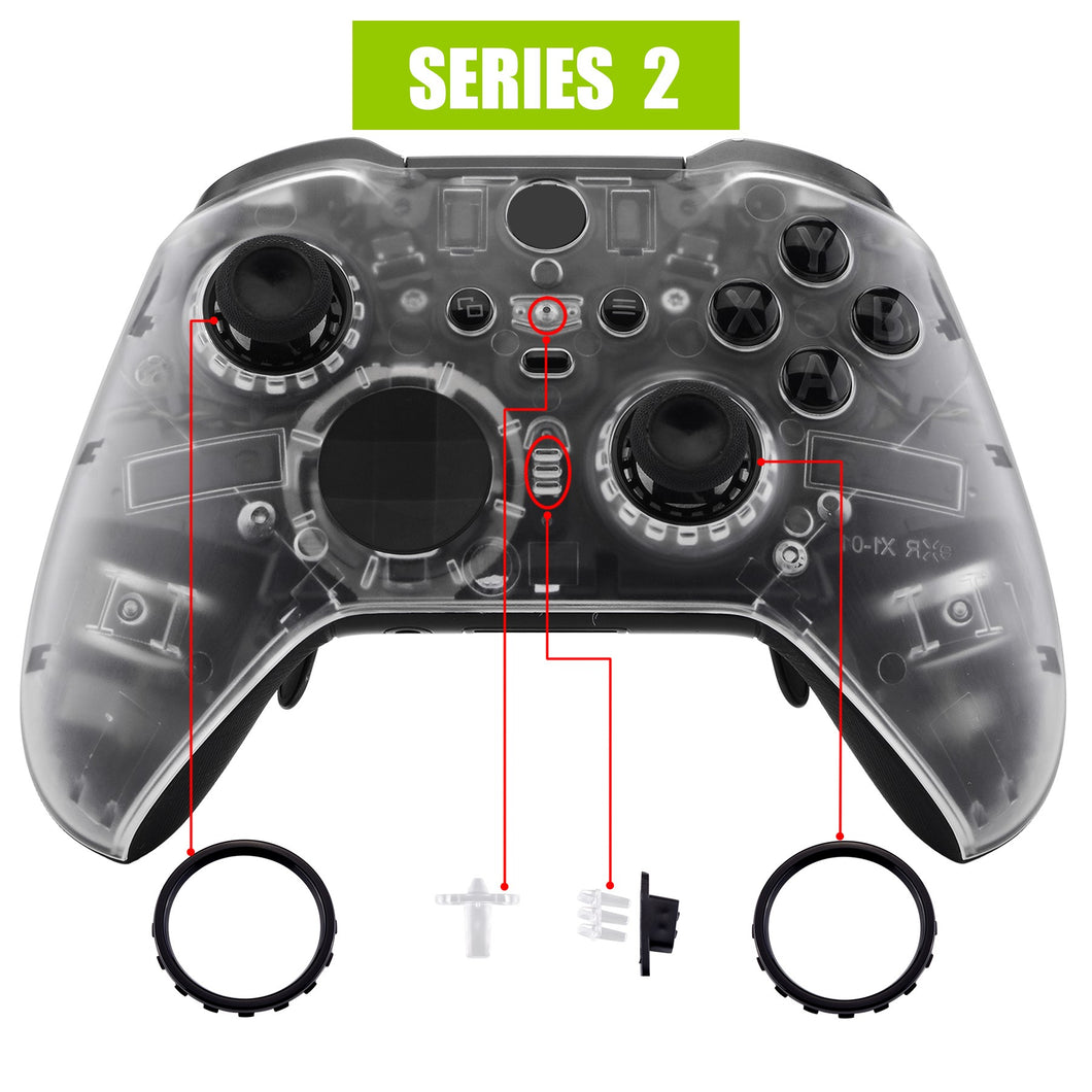 Clear Front Shell For Xbox One-Elite2 Controller-ELM503WS