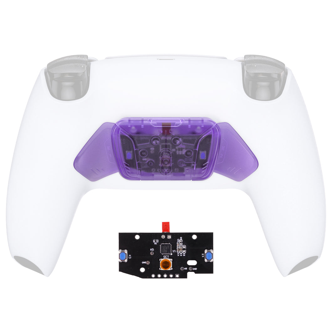 Turn Rise To Rise4 Kit-Clear Purple Redesigned K1 K2 K3 K4 Back Buttons Housing & Remap PCB Board Compatible With PS5 Controller Extremerate Rise & Rise4 Remap Kit-VPFM5004P - Extremerate Wholesale