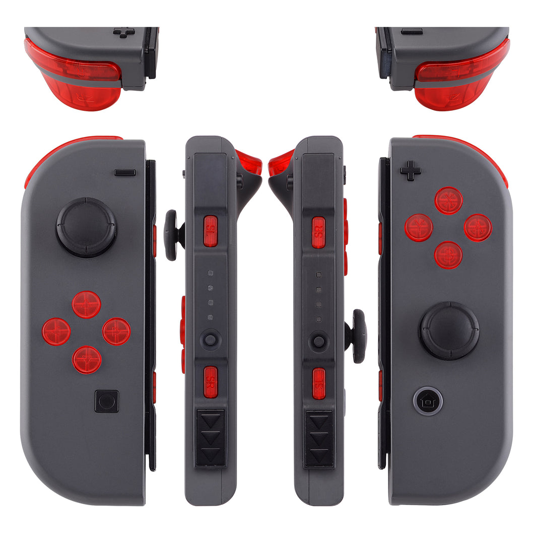 Clear Red 21in1 Button Kits For NS Switch Joycon & OLED Joycon-AJ105WS