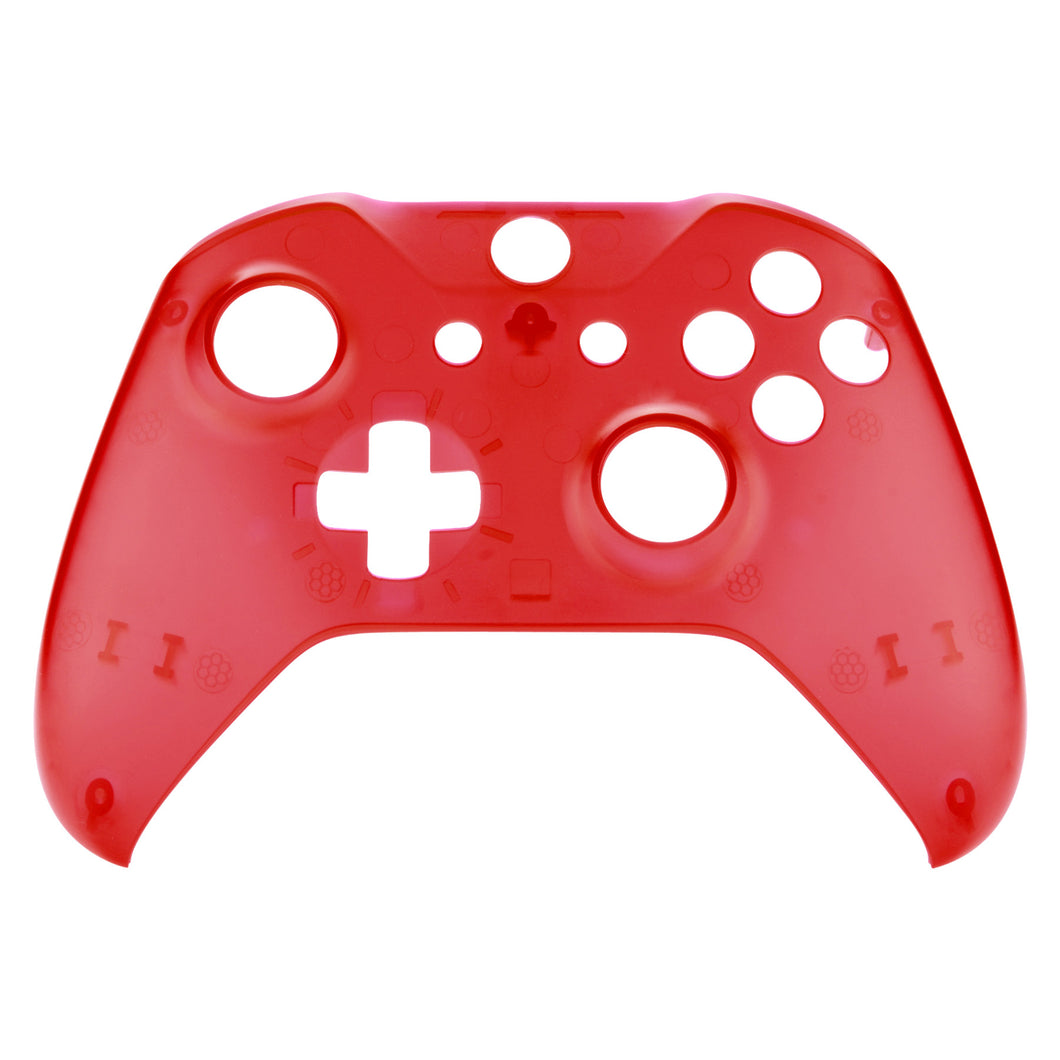 Clear Red Front Shell For Xbox One S Controller-SXOFM03WS