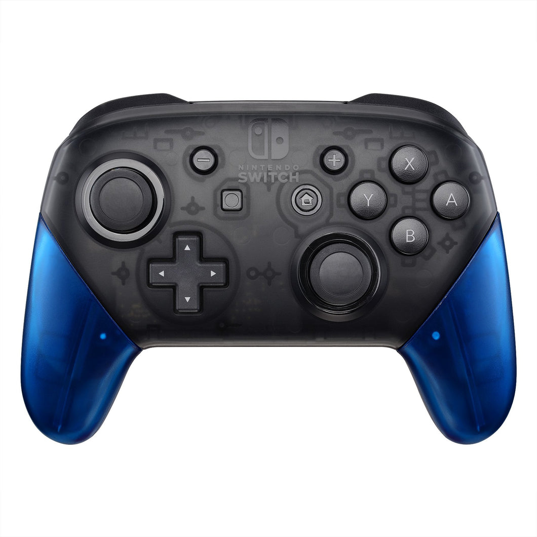 Clear Blue Handle Grips For NS Pro Controller-GRM503WS