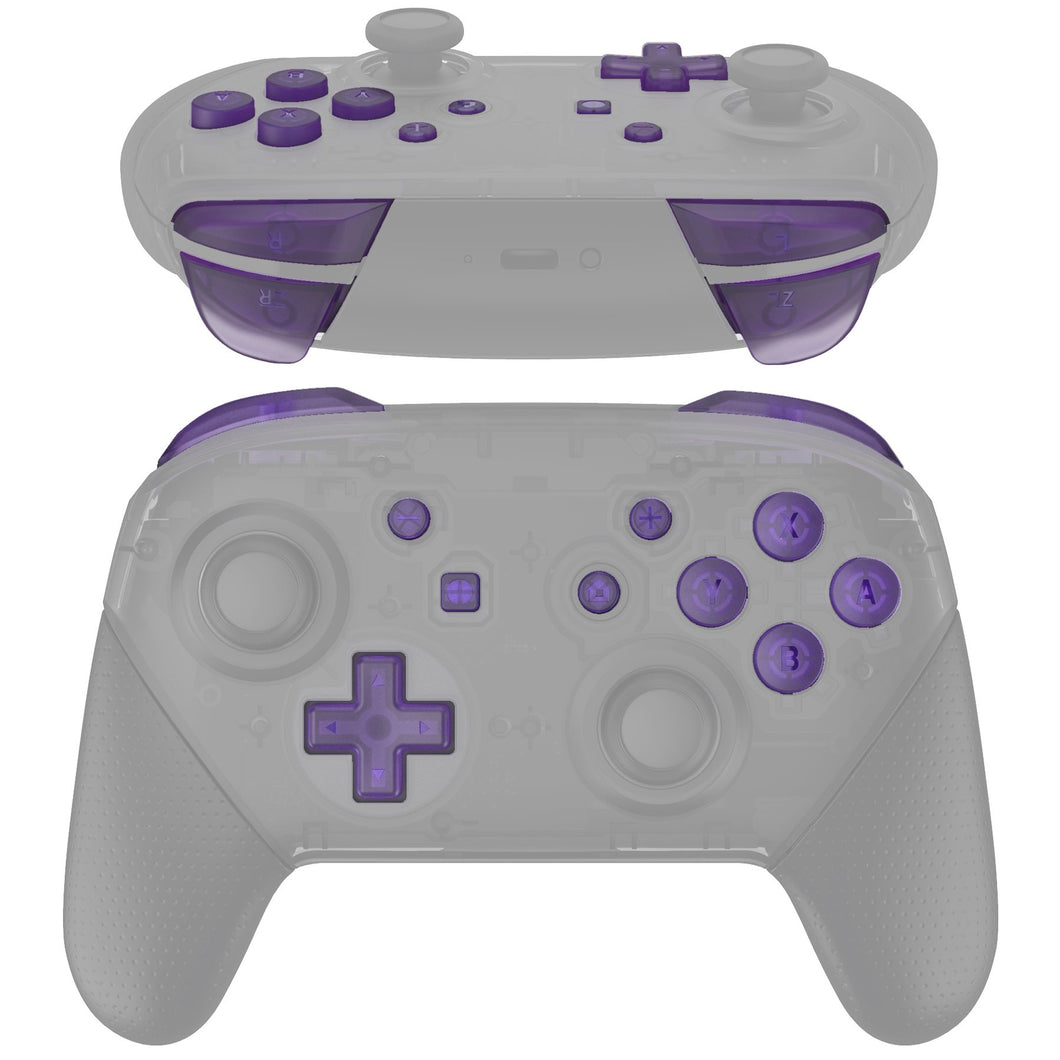 Clear Purple 13in1 Button Kits For NS Pro Controller-KRM513WS