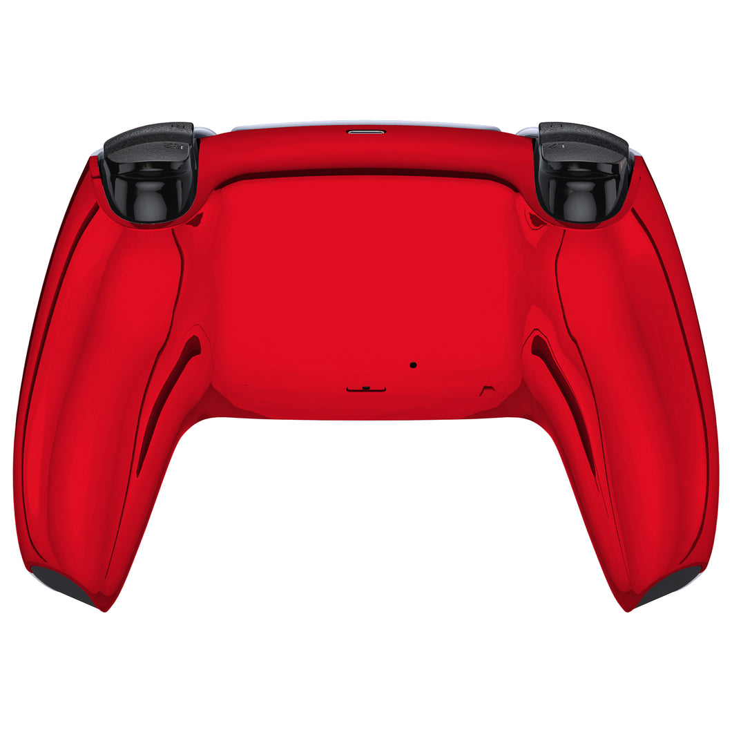 Glossy Chrome Red Back Shell Compatible With PS5 Controller-DPFD4003WS