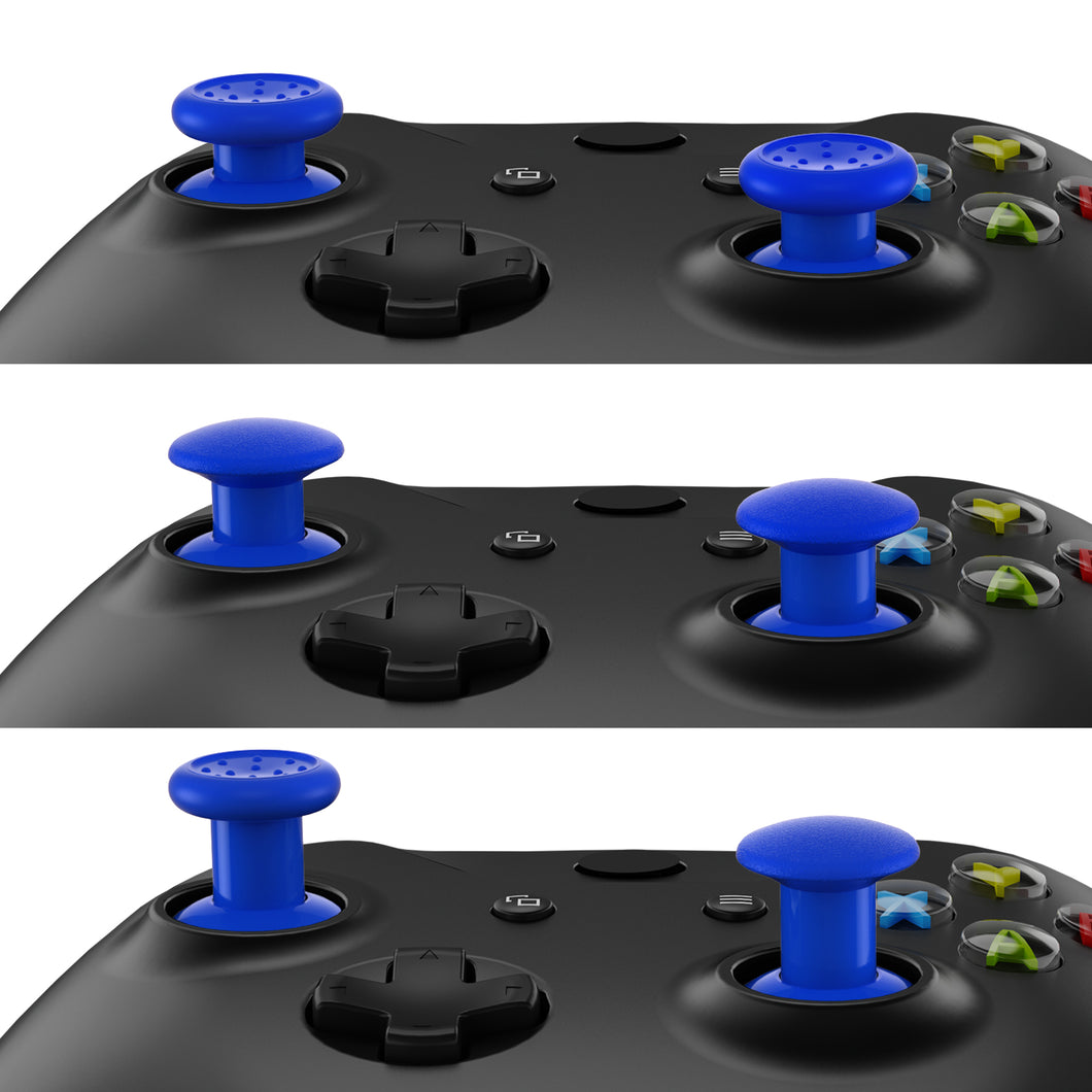 Deep Blue ThumbsGear Interchangeable Ergonomic Thumbstick For Xbox Series X & S/Xbox One/Xbox One Elite/Xbox One S & X Controller With 3 Height Domed And Concave Grips Adjustable Joystick-XOJ2112WS