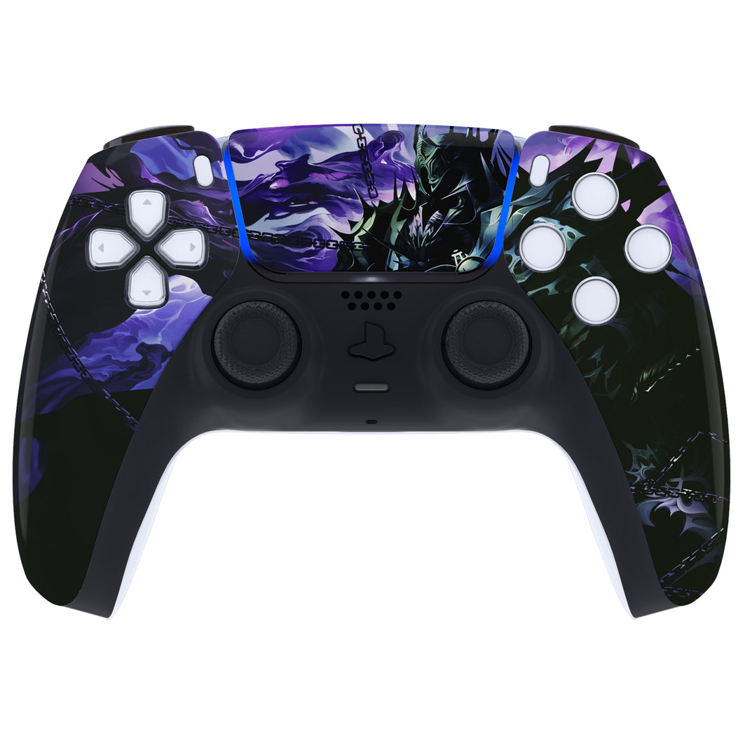 Glossy Chaos Knight Front Shell With Touchpad Compatible With PS5 Controller BDM-010 & BDM-020 & BDM-030 & BDM-040 - ZPFT1064G3WS