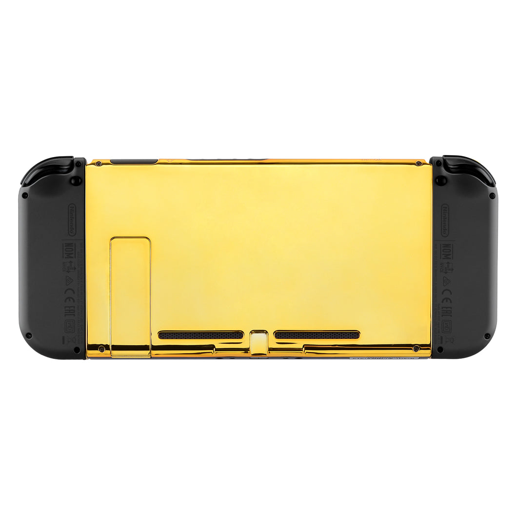 Glossy Chrome Gold Backplate With Kickstand For NS Console-ZD401WS