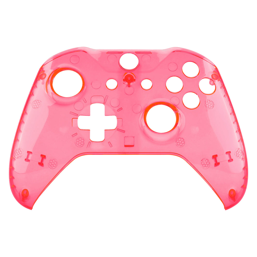 Glossy Clear Pink Front Shell For Xbox One S Controller-SXOFM08GWS