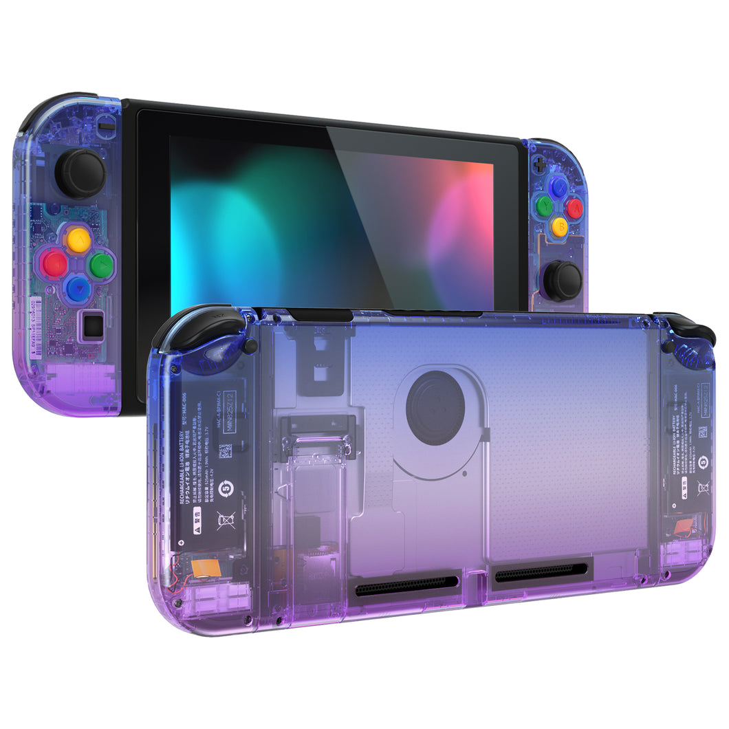 Glossy Gradient Translucent BlueBell Full Shells For NS Joycon-Without Any Buttons Included-QP345WS