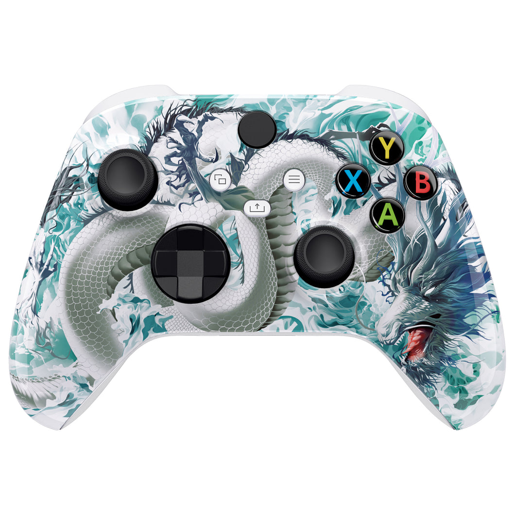 Glossy Jade Dragon-Cloud Dominator Front Shell For Xbox Series X/S Controller-FX3T173WS