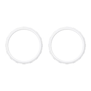 Solid Unpainted White Accent Rings Compatible With PS5 Controller-JPF5008WS - Extremerate Wholesale
