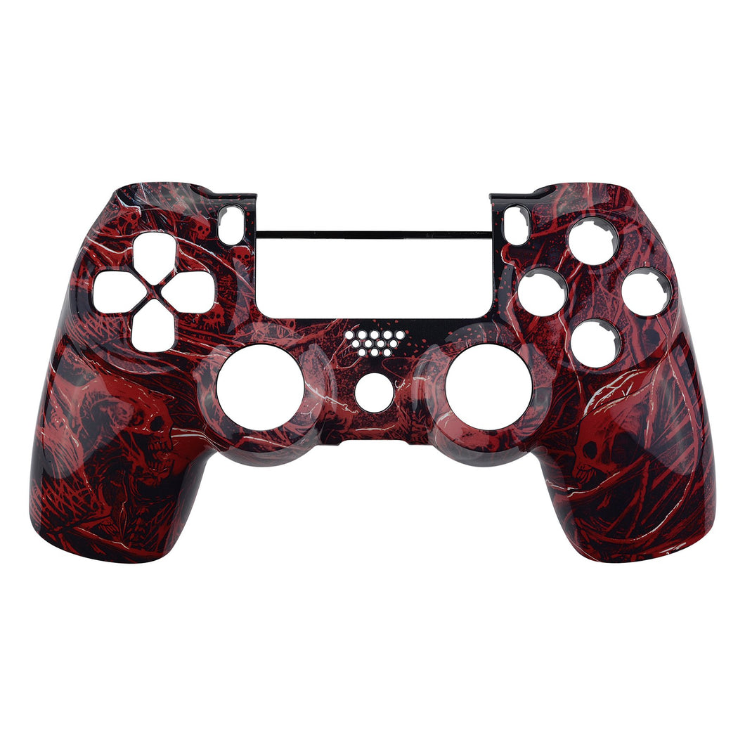 Glossy Blood Purgatory Front Shell Compatible With PS4 Gen2 Cotroller-SP4FT46WS