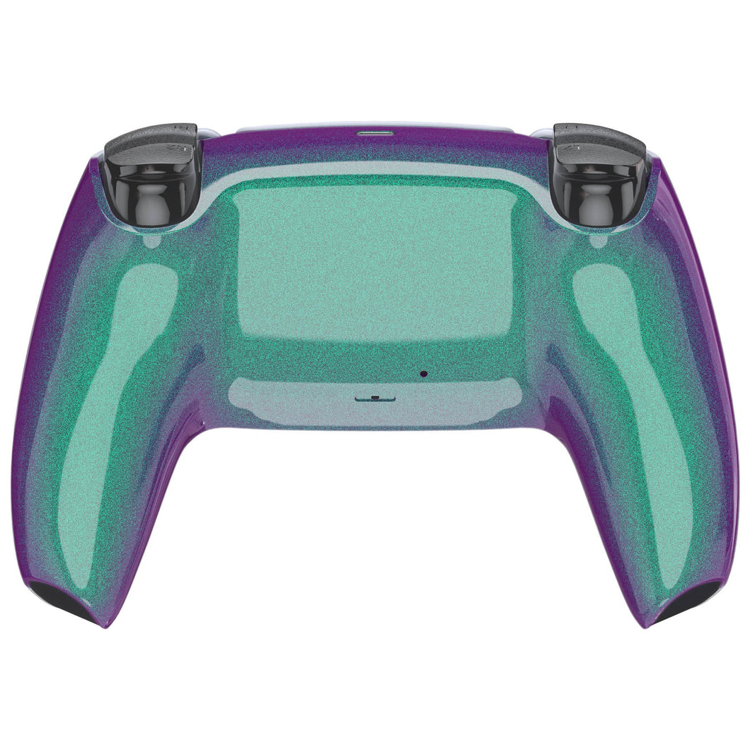 Glossy Chameleon Green Purple Back Shell Compatible With PS5 Controller-DPFP3002WS