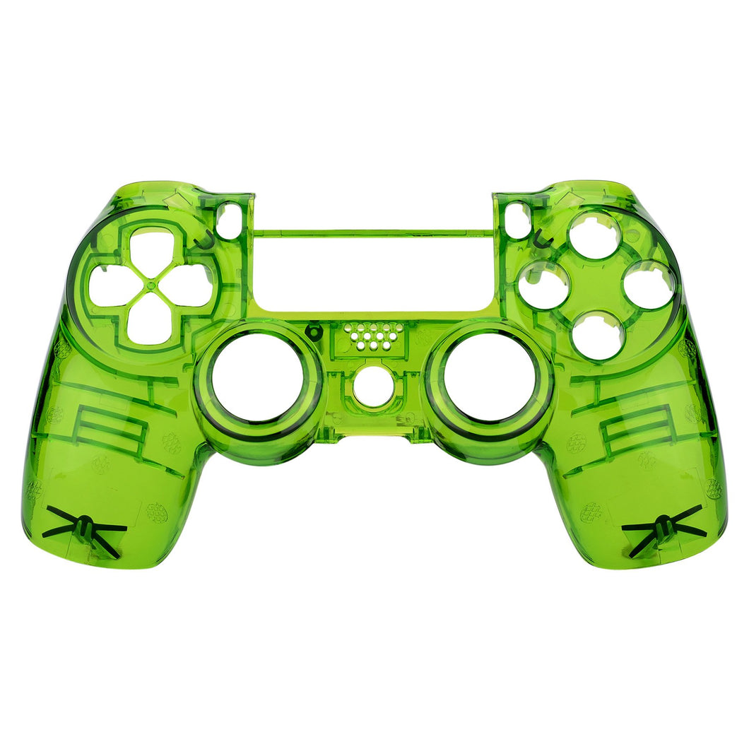 Glossy Clear Green Front Shell Compatible With PS4 Gen2 Controller-SP4FM04GWS
