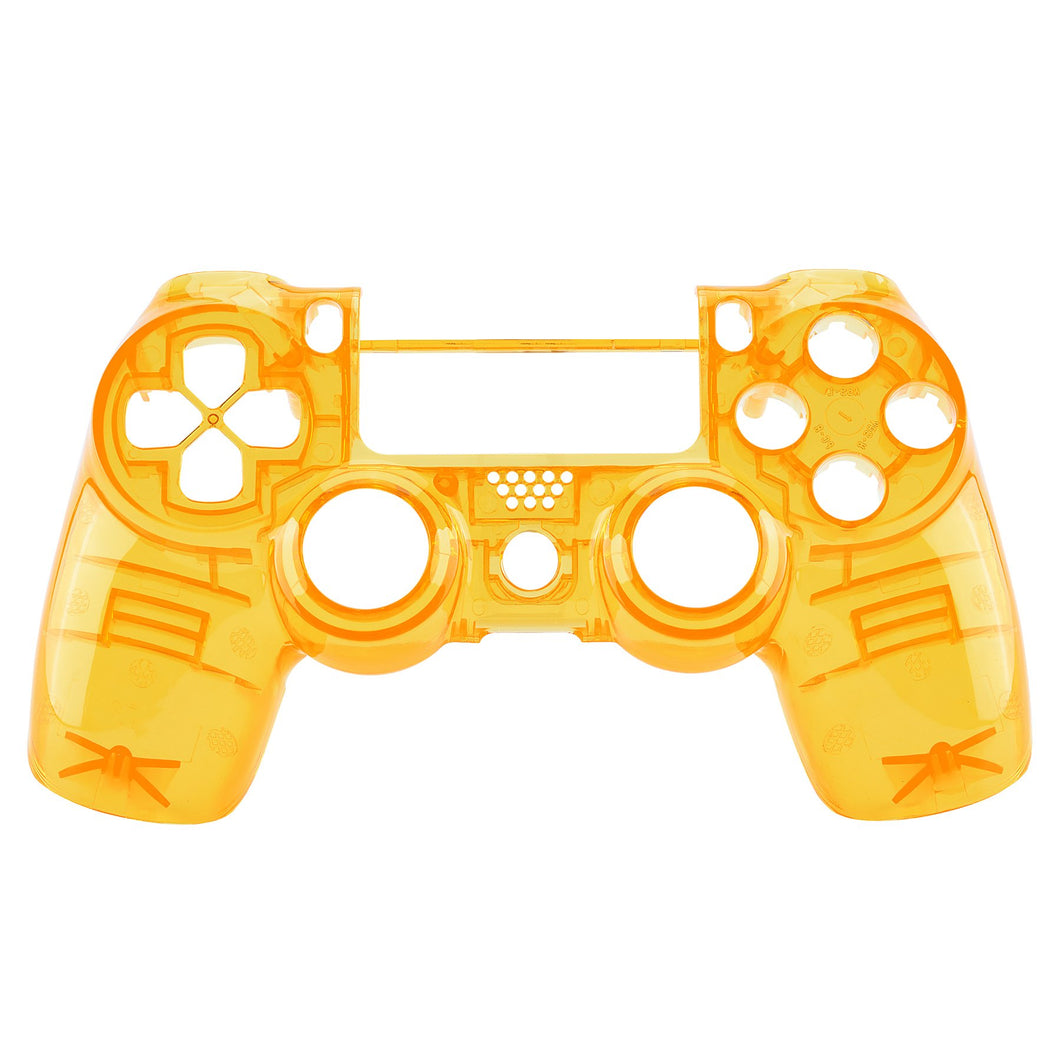 Glossy Clear Yellow Front Shell Compatible With PS4 Gen2 Controller-SP4FM09GWS