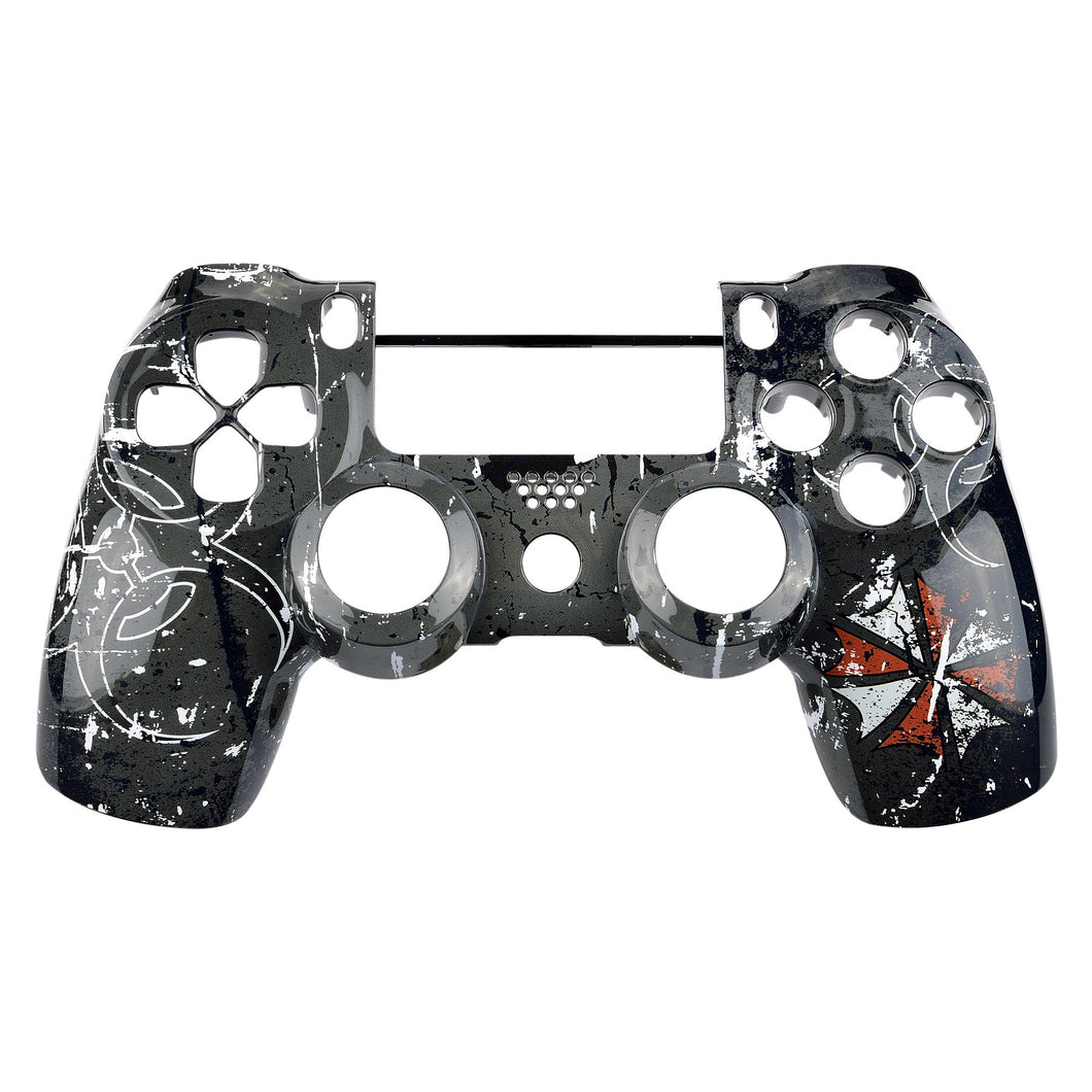 Glossy Resident Biohazard Front Shell Compatible With PS4 Gen2 Controller-SP4FT26WS
