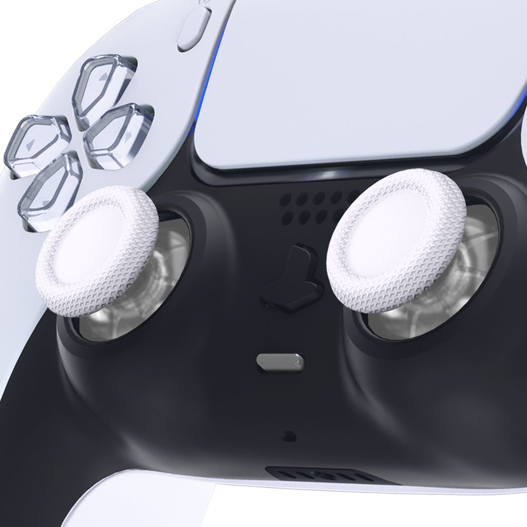 White & Clear Analog Thumbsticks Compatible With PS5 Controller-JPF629WS - Extremerate Wholesale