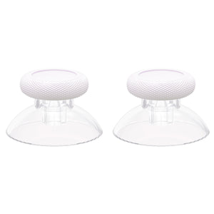 White And Clear Analog Thumbsticks For Xbox Series X/S Controller & Xbox One Standard Controller & Xbox One X/S Controller & Xbox One Elite Controller-JX3422WS - Extremerate Wholesale