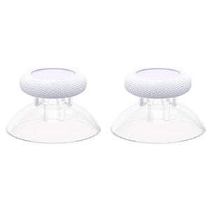 Solid White And Clear Analog Thumbsticks For Xbox Series X/S Controller & Xbox One Standard Controller & Xbox One X/S Controller & Xbox One Elite Controller-JX3427WS - Extremerate Wholesale