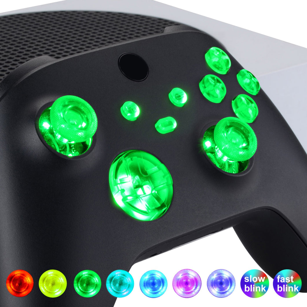 Multi-colors Luminated D-pad Thumbsticks Start Back SYNC ABXY Buttons 7 Colors 9 Modes Touch Control DTF LED Kit For For Xbox Series X/S Controller-X3LED02