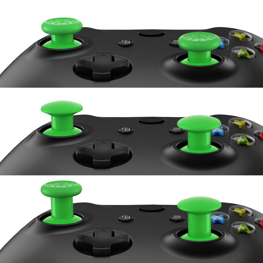 Lime Green ThumbsGear Interchangeable Ergonomic Thumbstick For Xbox Series X & S/Xbox One/Xbox One Elite/Xbox One S & X Controller With 3 Height Domed And Concave Grips Adjustable Joystick-XOJ2113WS