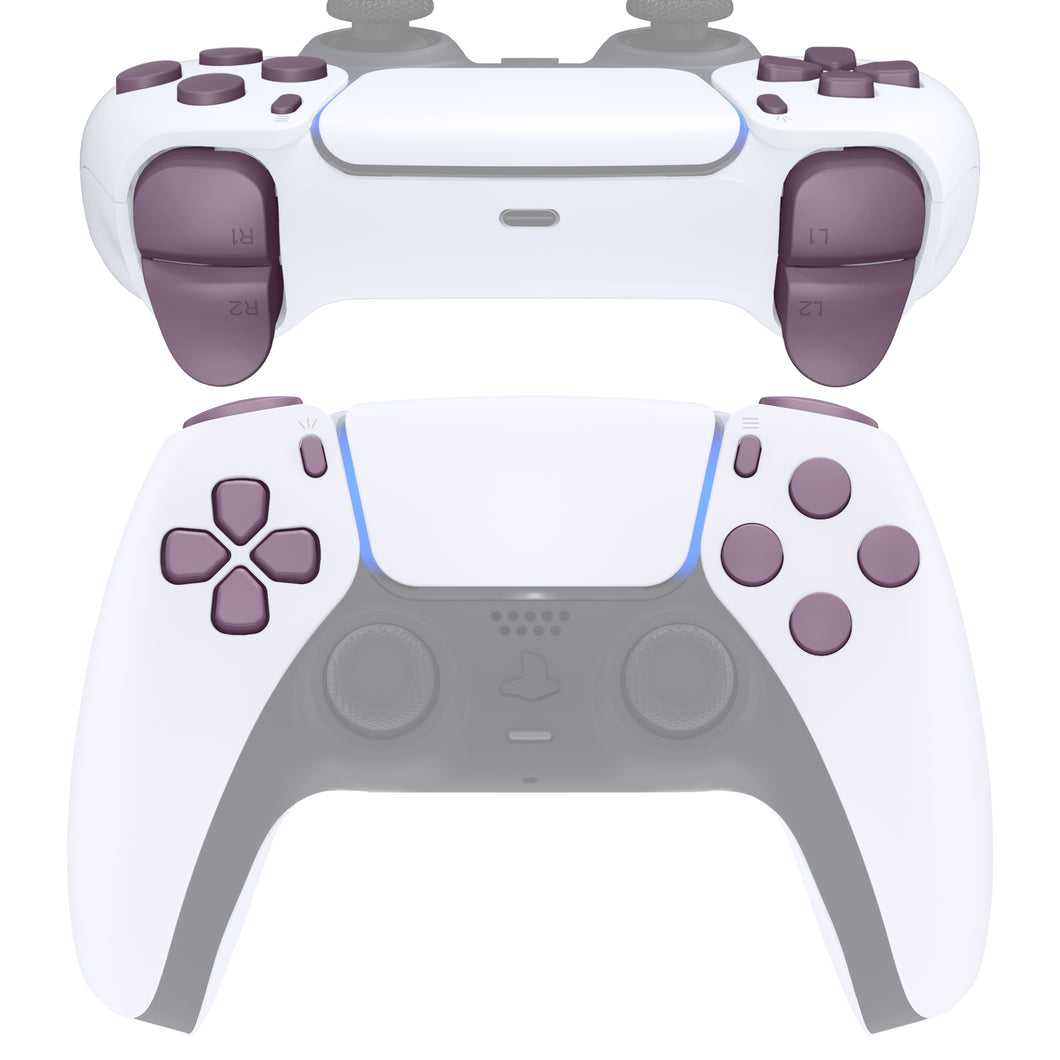 Matte UV Dark Grayish Violet 11in1 Button Kits Compatible With PS5 Controller BDM-010 & BDM-020 - JPF1018G2WS