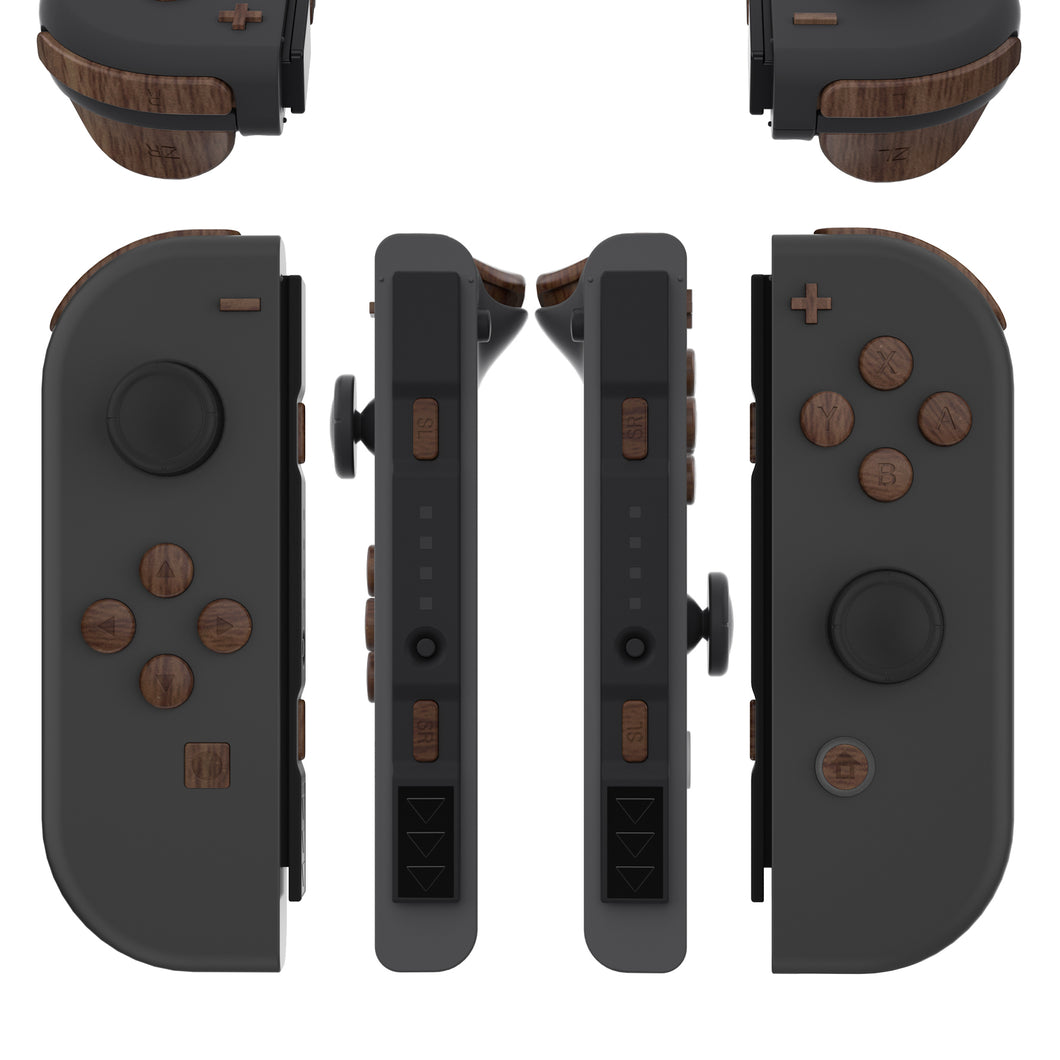 Wooden Grain 21in1 Button Kits For NS Switch Joycon & OLED Joycon-AJ601WS