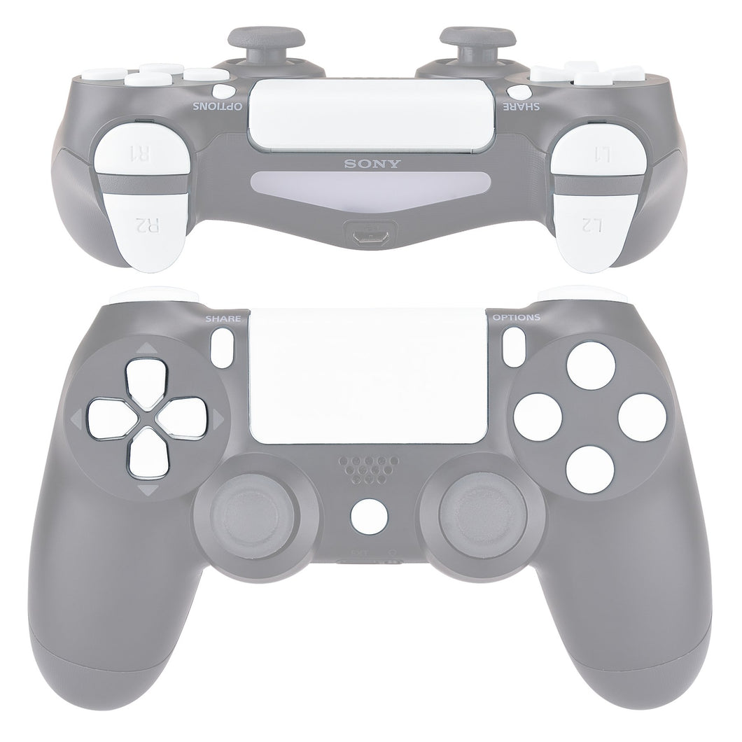 Matte UV White 13in1 Button Kits Compatible With PS4 Gen2 Controller-SP4J0404WS