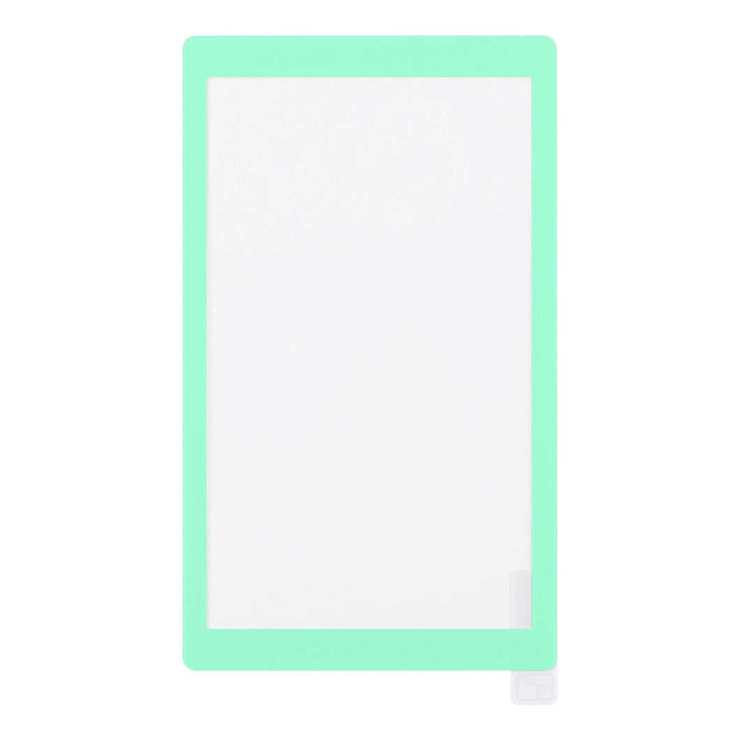 Mint Green Border Transparent HD Clear Saver Protector Film, Tempered Glass Screen Protector for NS Lite-HL714WS